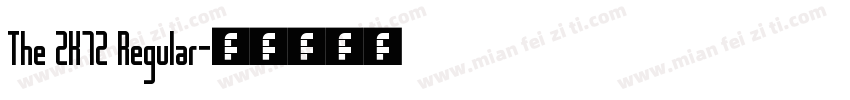 The 2K12 Regular字体转换